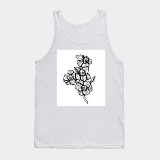 Narcissus Black Ink Flash Tank Top